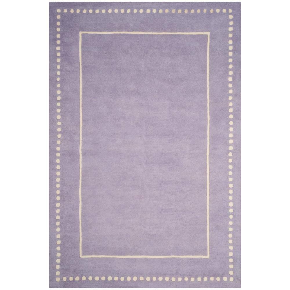 Bella BEL151 Hand Tufted Area Rug - Lavander/Ivory - 4'x6' - Safavieh.