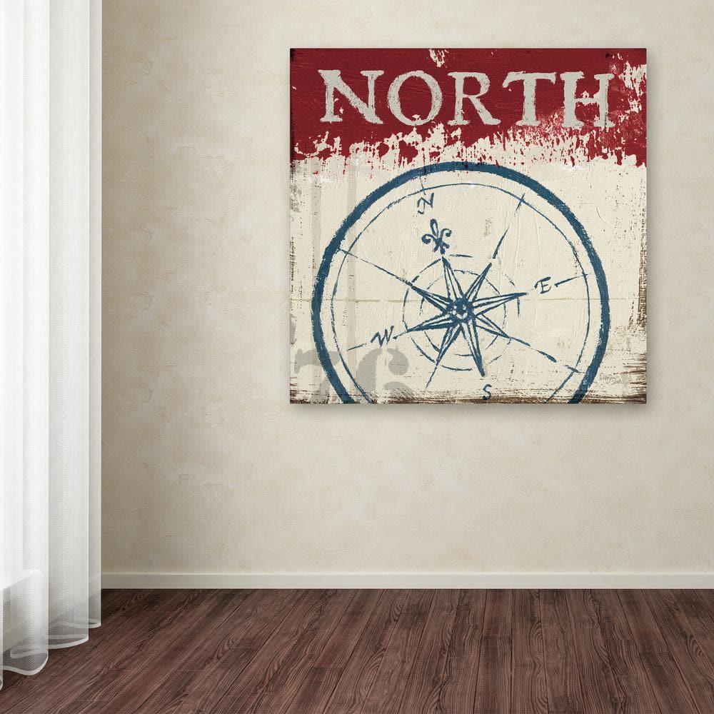 Trademark Fine Art "Nautical I Red" Canvas Art by Wellington Studio