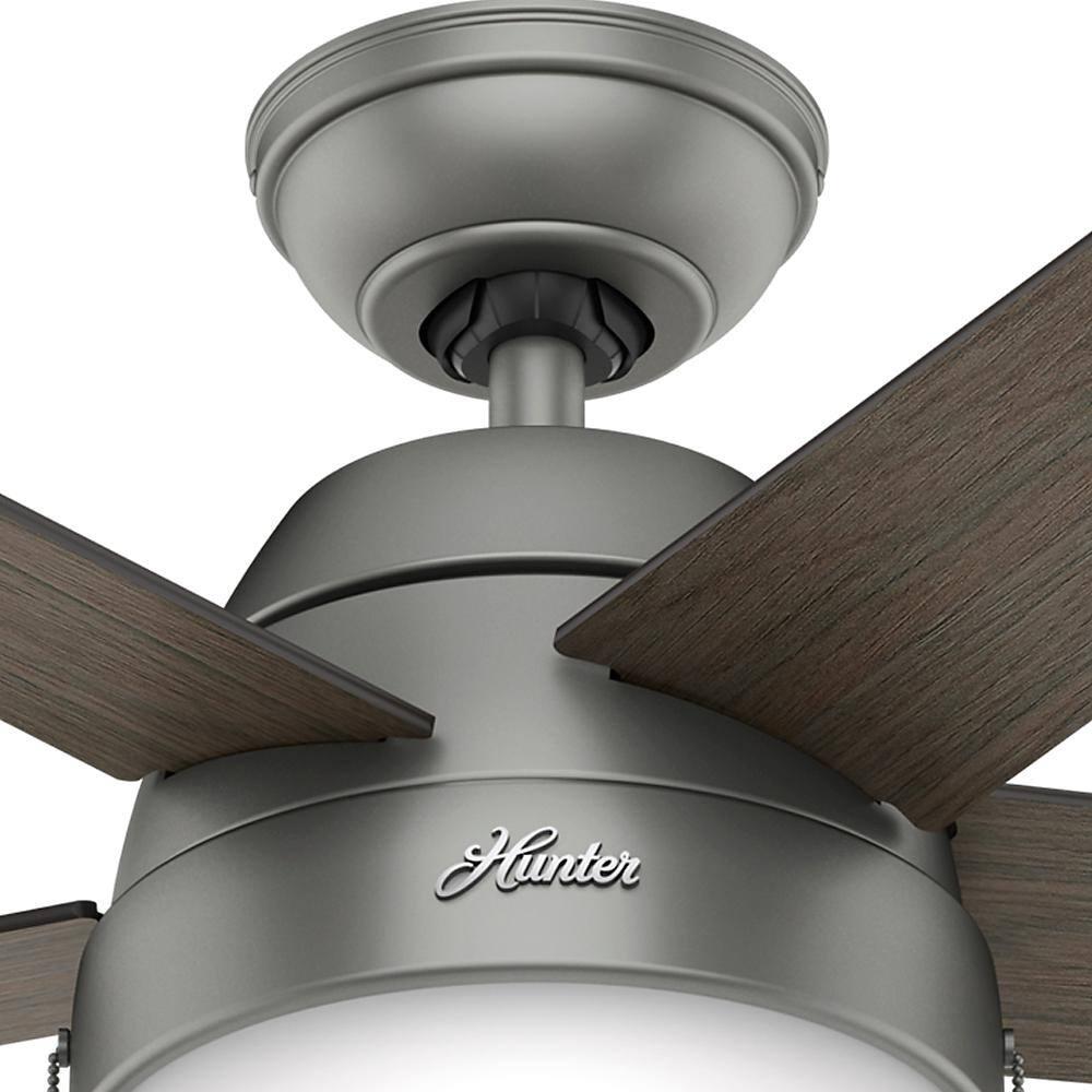 Hunter Fan 46" Anslee Standard Ceiling Fan with Pull Chain and Light Kit Included