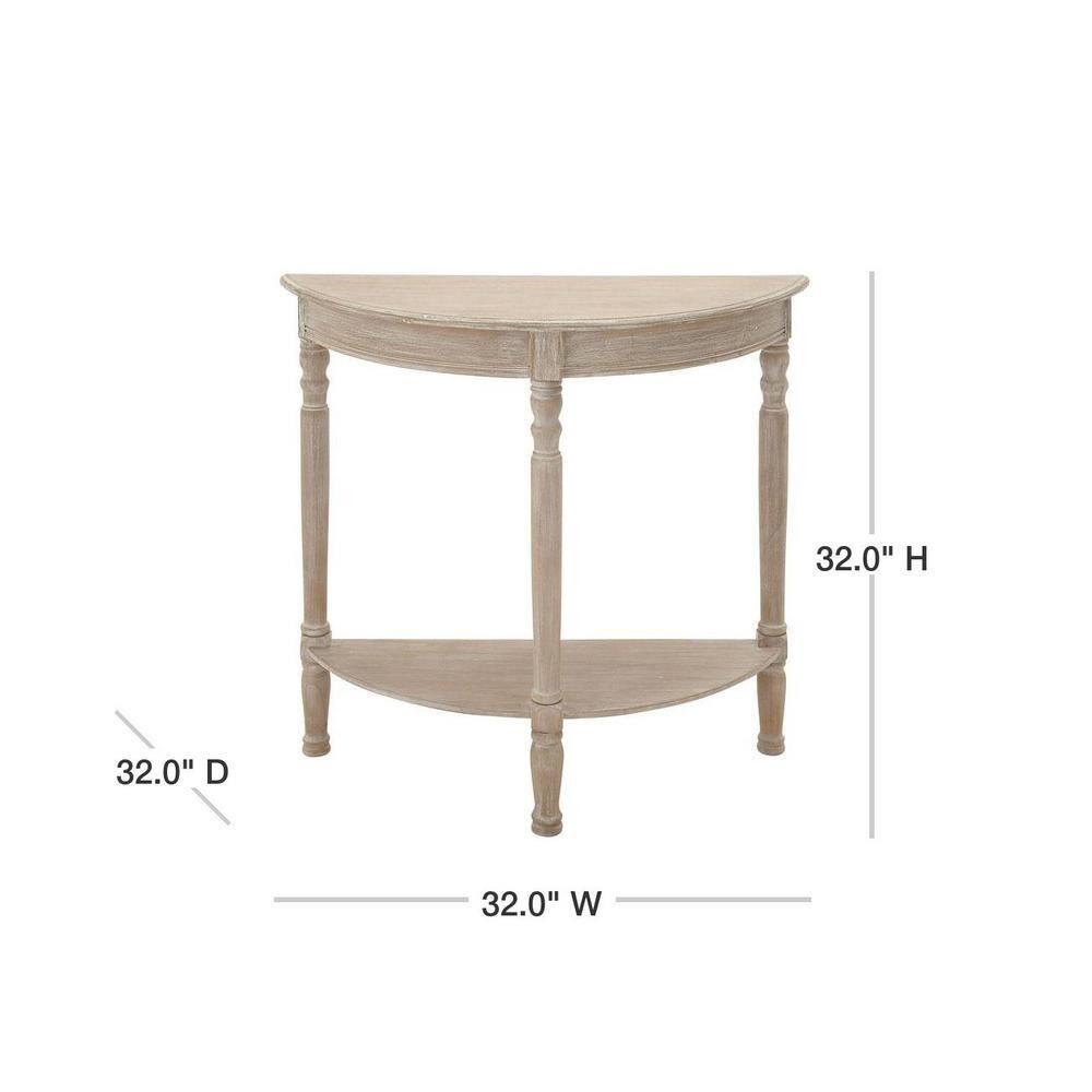 Ophelia & Co. Mcbroom Wood Half Moon 1 Shelf Console Table