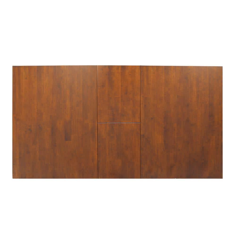 32"x48" Shaker Extendable Dining Table Brown - International Concepts: Seats 6, Solid Wood