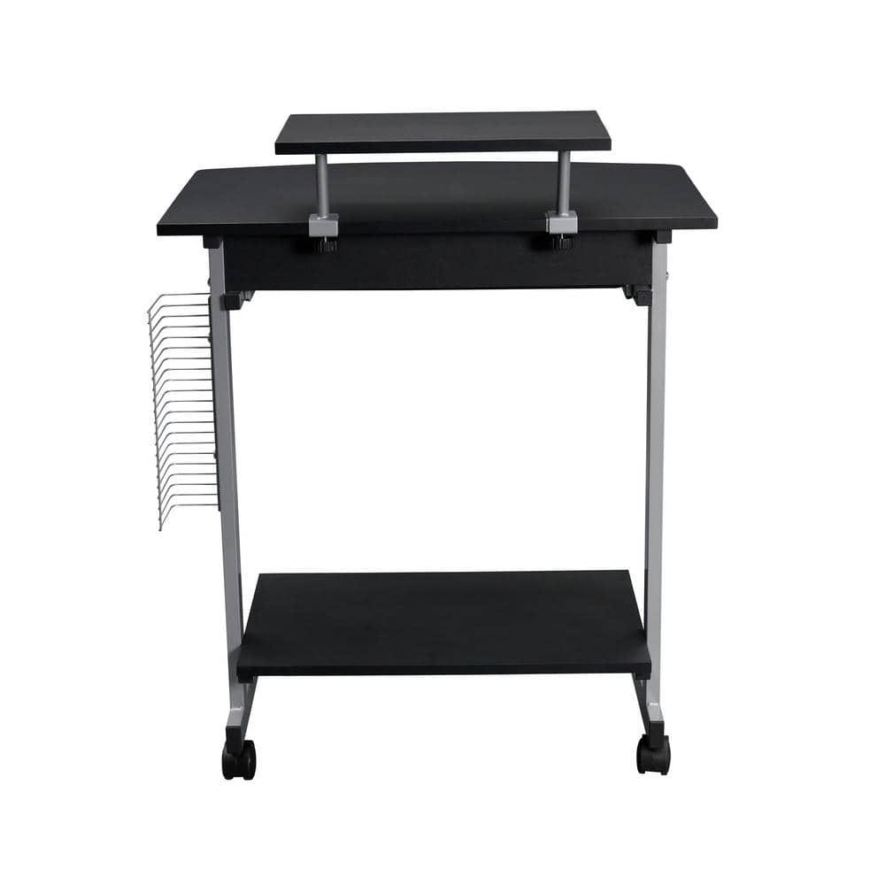 Techni Mobili Solid Wood Top Metal Base Standing Desk