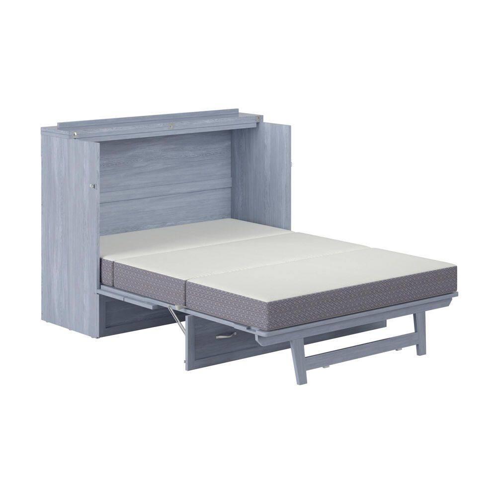 AFI Northfield Driftwood Full Solid Wood Murphy Bed Chest