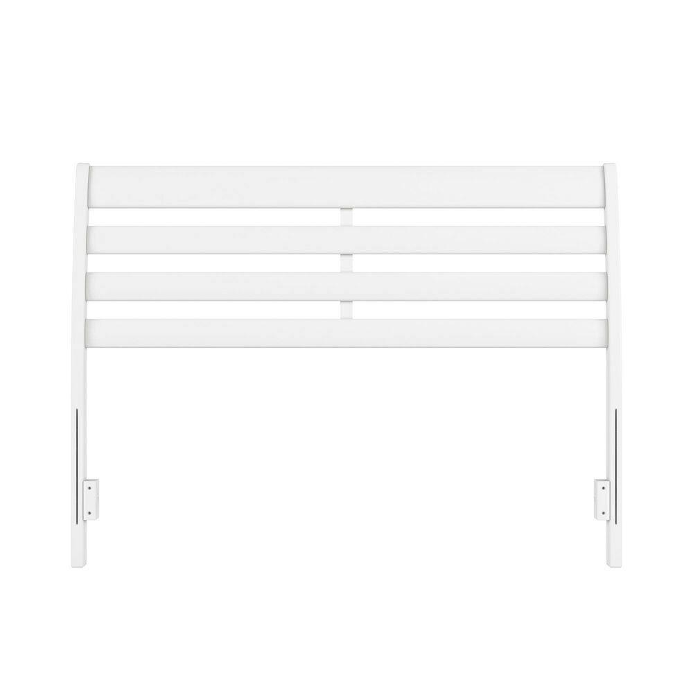 AFI Furnishings Savannah Full Solid Wood Headboard with Attachable Charger in White