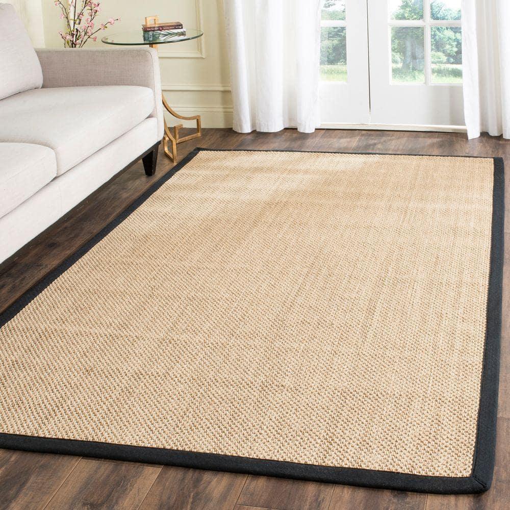 Natural Fiber NF141 Power Loomed Indoor Accent Rug - Maize/Black - 3'x5' - Safavieh.