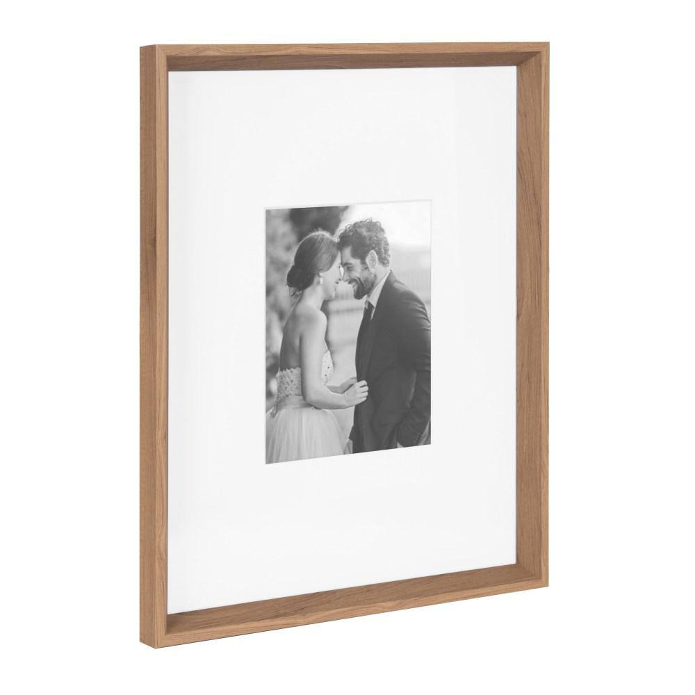 Kate & Laurel All Things Decor (Set of 3) 16"x20" Matted to 8"x10" Calter Modern Wall Picture Frames Brown: Gallery Wall Set