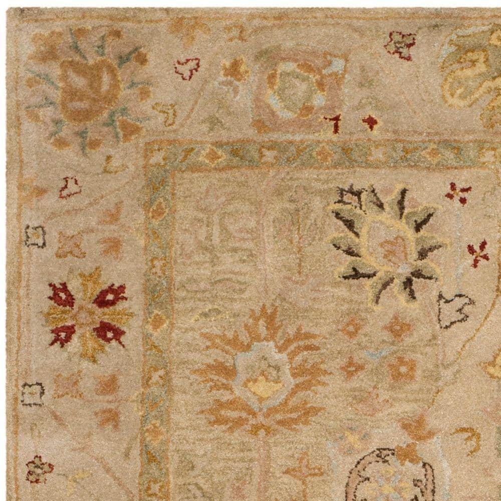 Antiquity AT859 Hand Tufted Indoor Area Rug - Taupe/Beige - 5'x8' - Safavieh