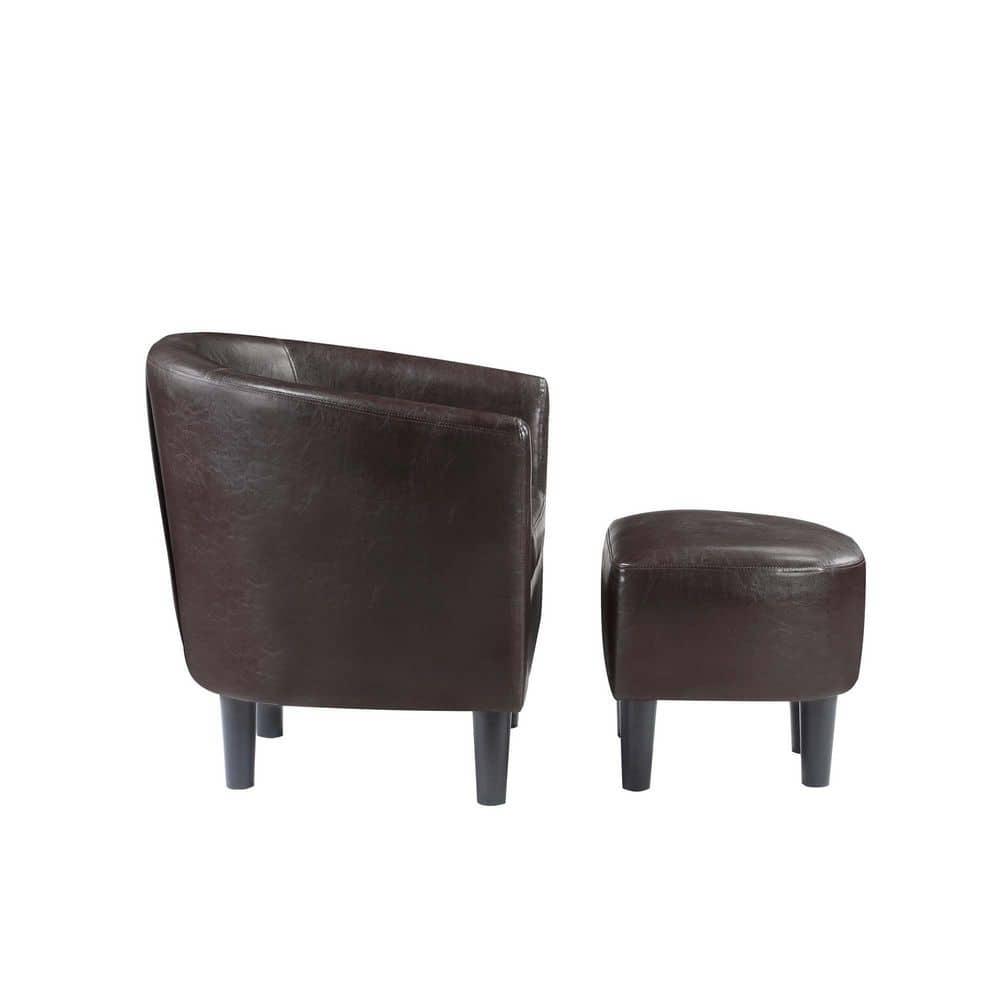Take a Seat Churchill Accent Chair with Ottoman