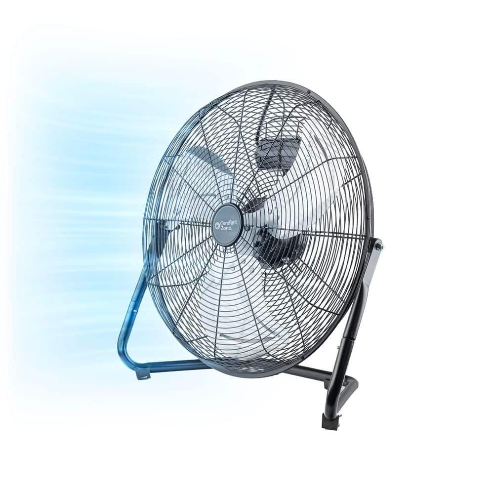 Comfort Zone 20"  Heavy-Duty All Metal Industrial Floor Fan