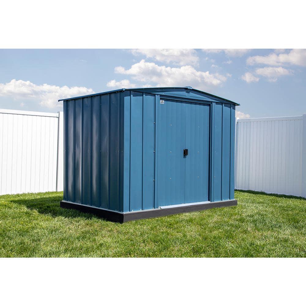 Arrow 8 ft. W x 6 ft. D Galvanized Steel Storage Shed