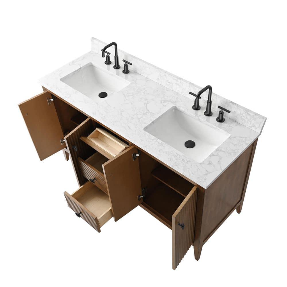 60" Double Bathroom Vanity Set