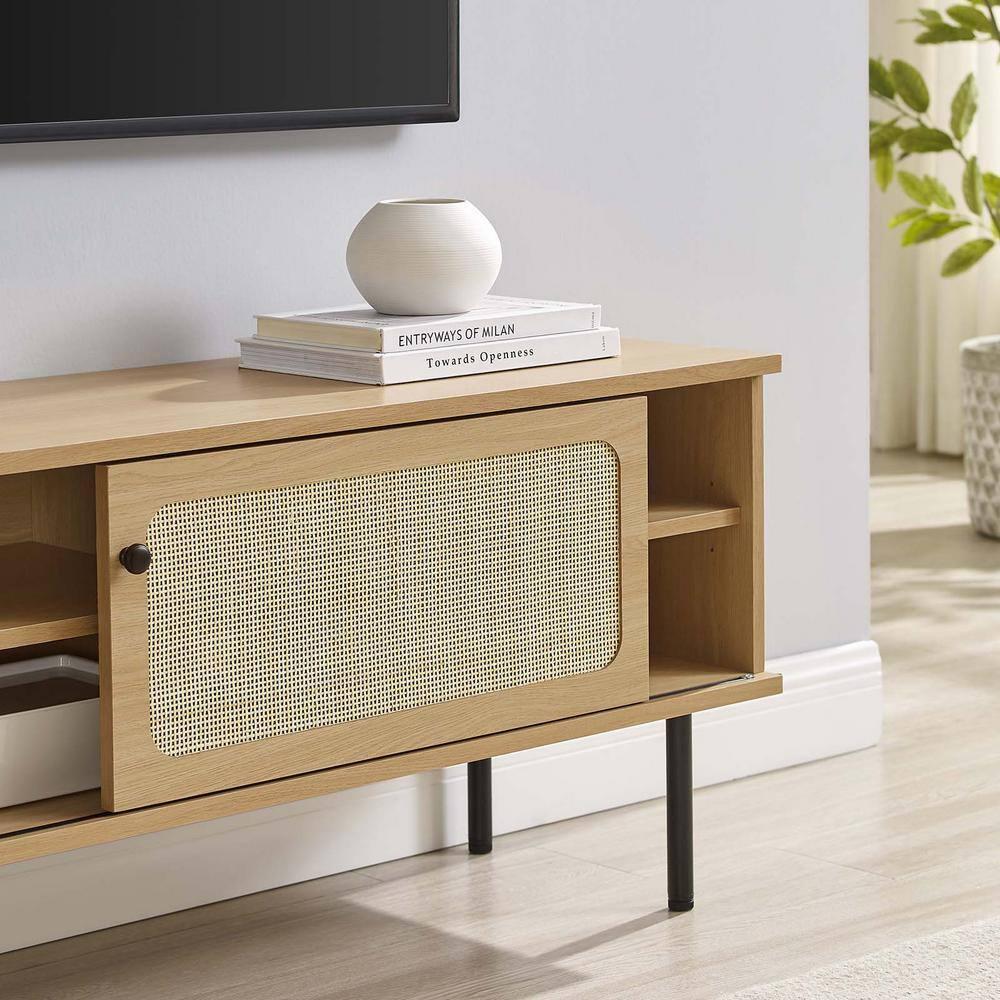 Modway Cambria 47Inch TV Stand – Modern Media Console with Open Storage Shelf and Sleek Profile for Living Room