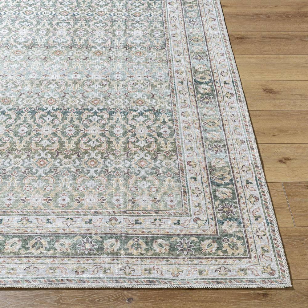 Livabliss x Our PNW Home Rainier Updated Traditional Washable Area Rug, 3'3" x 4'11", Green