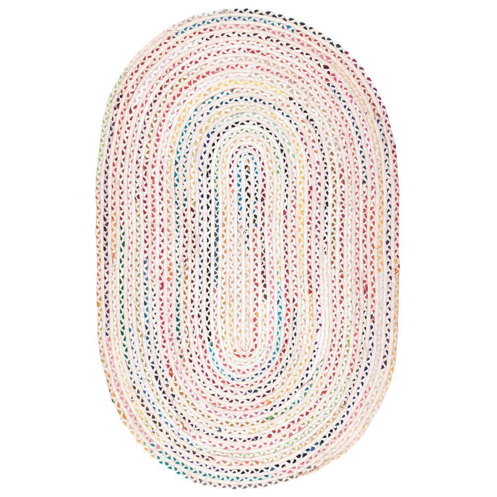 nuLOOM Tammara Hand Braided Area Rug, 3' x 5', Ivory