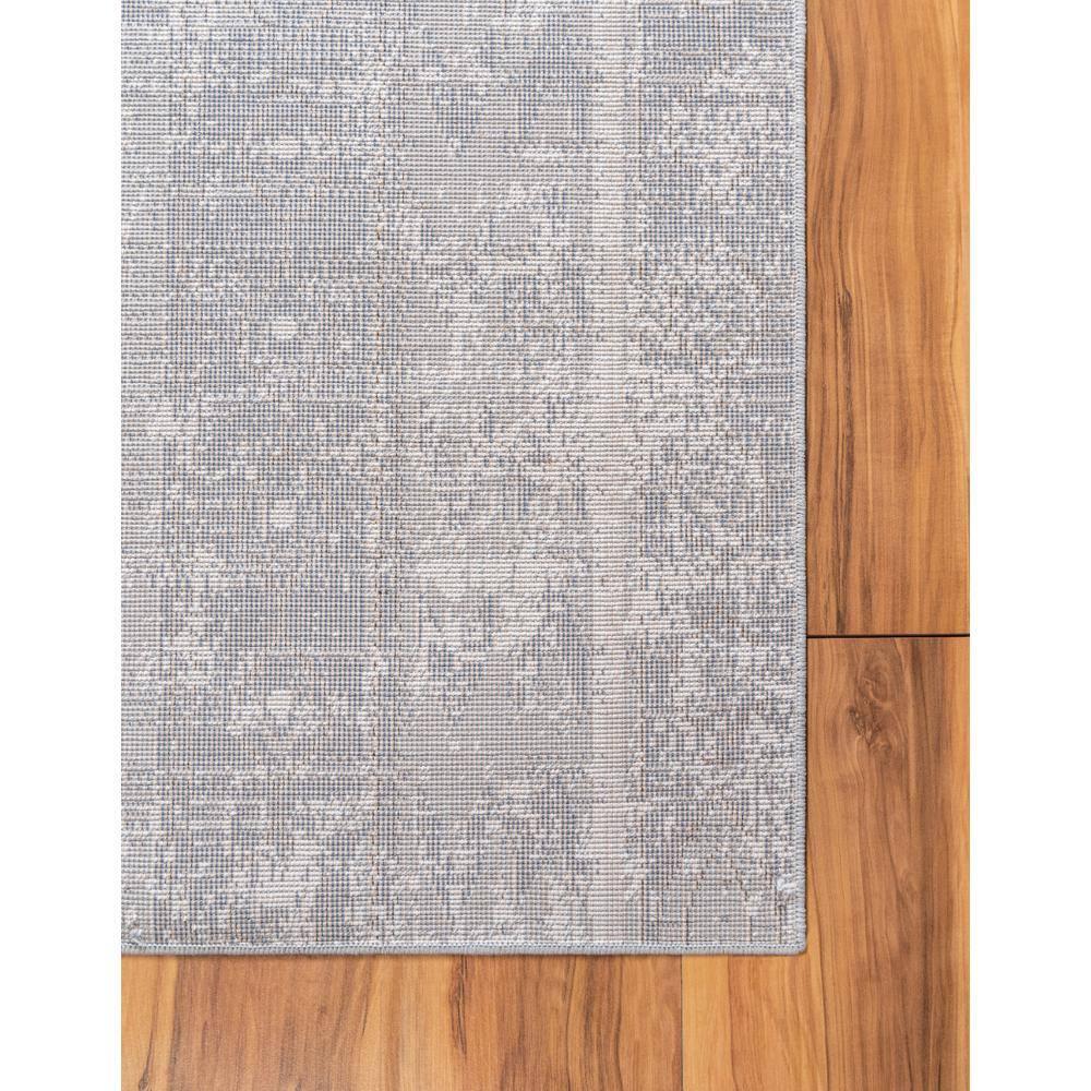 Unique Loom Portland Collection Area Rug - Depoe (2' x 6' 1" Runner Blue/Beige)