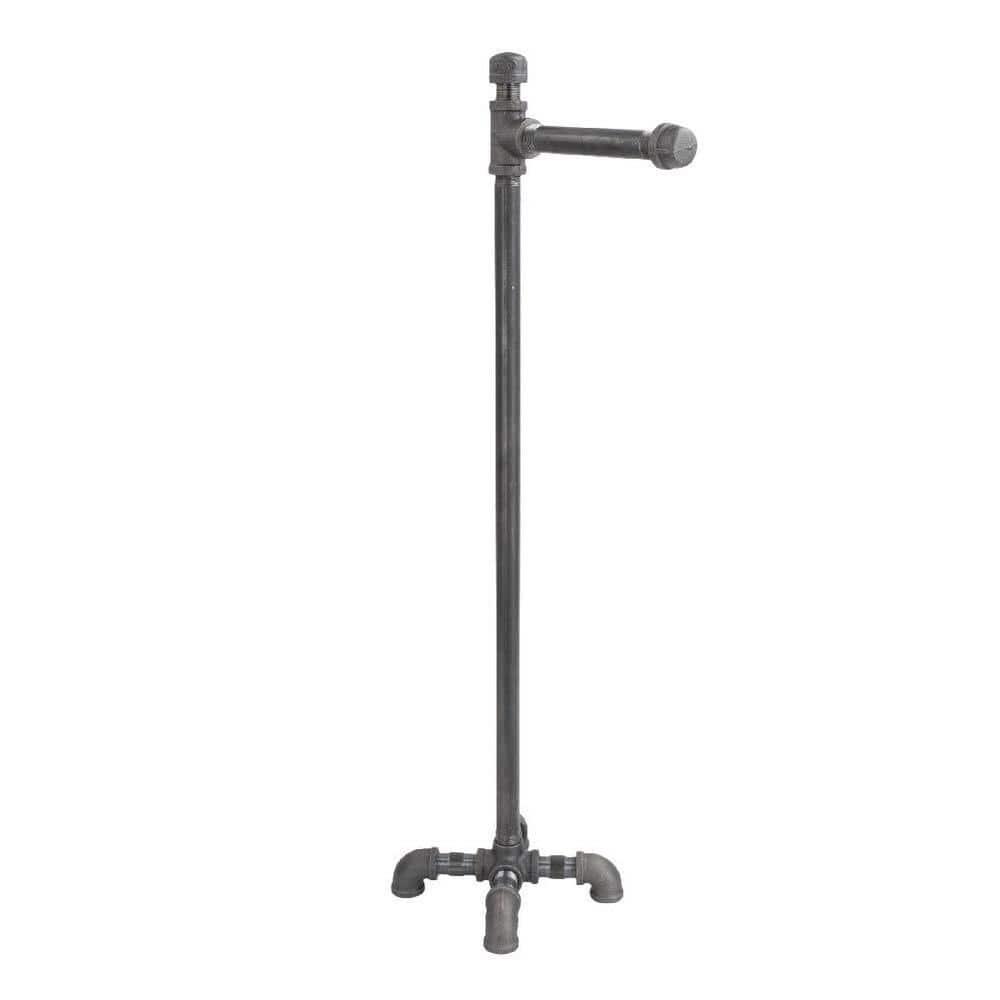 Freestanding Industrial Pipe Toilet Paper Holder
