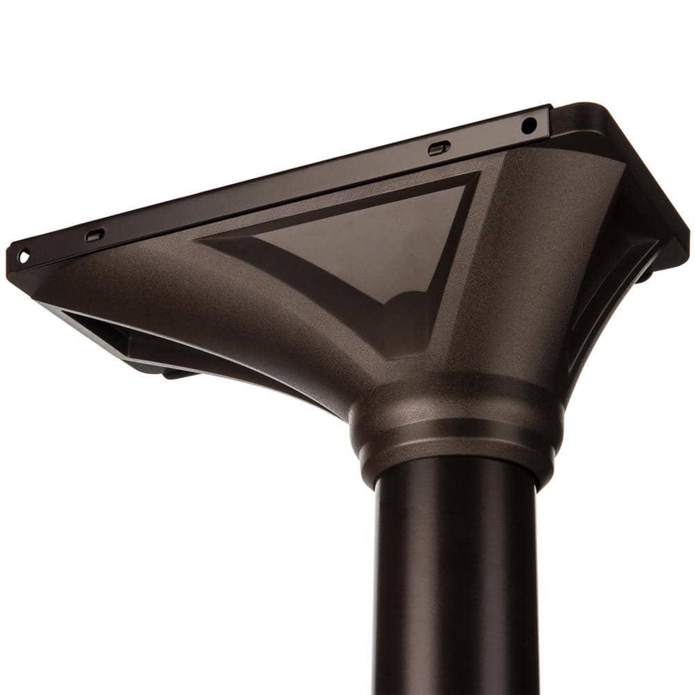 Architectural Mailboxes Elevado Galvanized Steel Mailbox Post, 7517RZ-10, Rubbed Bronze