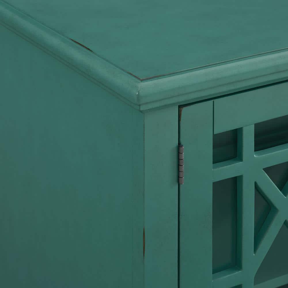 Martin Svensson Home Elegant Small Spaces TV Stand, Teal