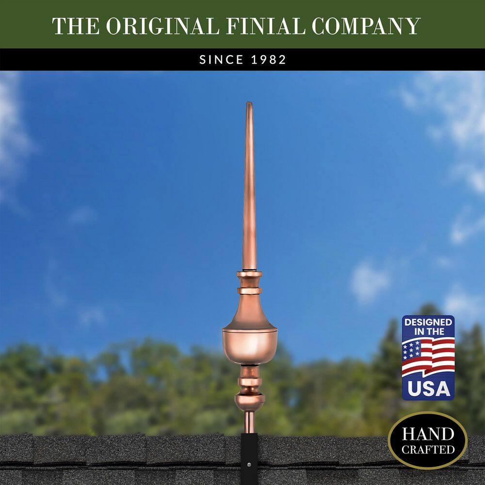 Good Directions Victoria Polished Copper Roof Finial 27 Inches Tall