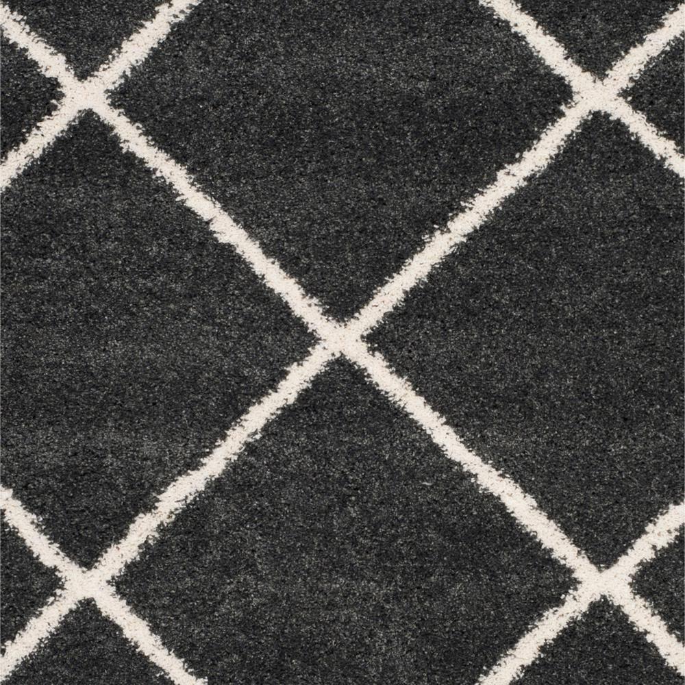 Hudson Shag SGH281 Power Loomed Indoor Area Rug - Dark Grey/Ivory - 8'x10' - Safavieh