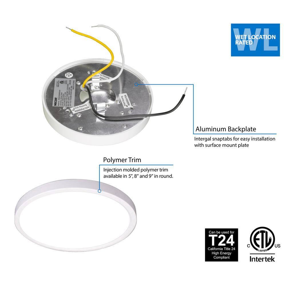 Dimmable Circle Flush Mount