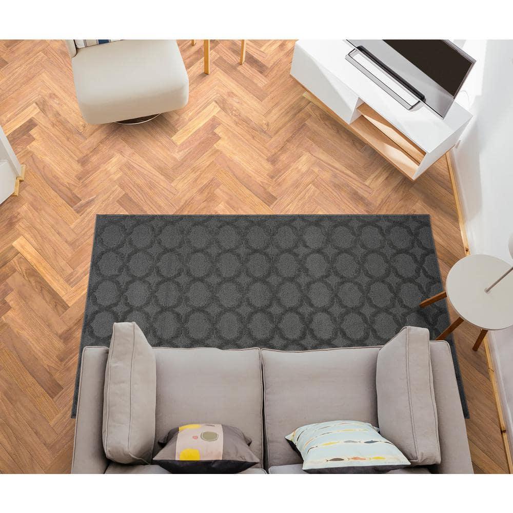Garland Rug Sparta Cinder Gray Indoor Area Rug, 4' x 6'
