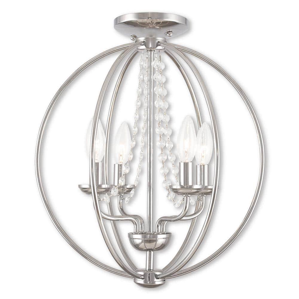 Livex Lighting Arabella 4 - Light Chandelier in  Polished Chrome