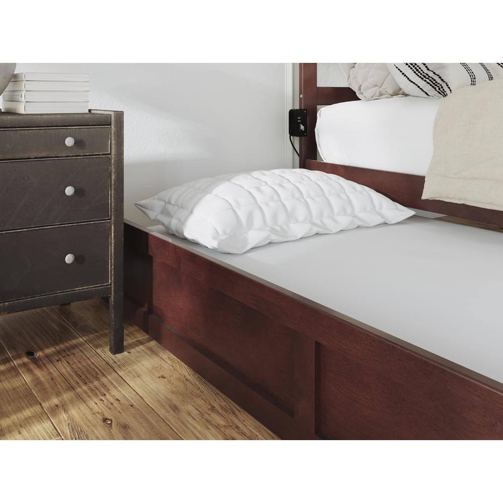 AFI Furnishings Warren Platform Bed F with Footboard & T Trundle AW