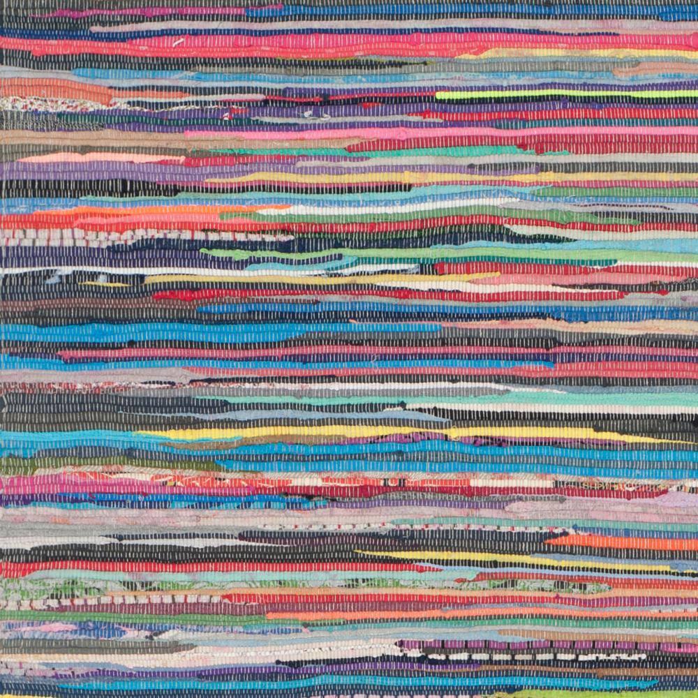 Rag Rug RAR121 Hand Woven Indoor Runner Rug - 2'3"x6' - Grey/Multi - Safavieh