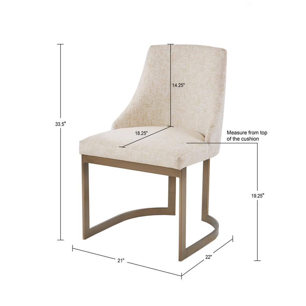 Bryce Dining Chair (Set of 2) Cream See Below