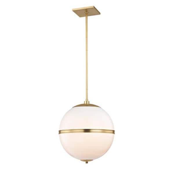 Crystorama Lighting Truax 3 - Light Pendant in  Aged Brass