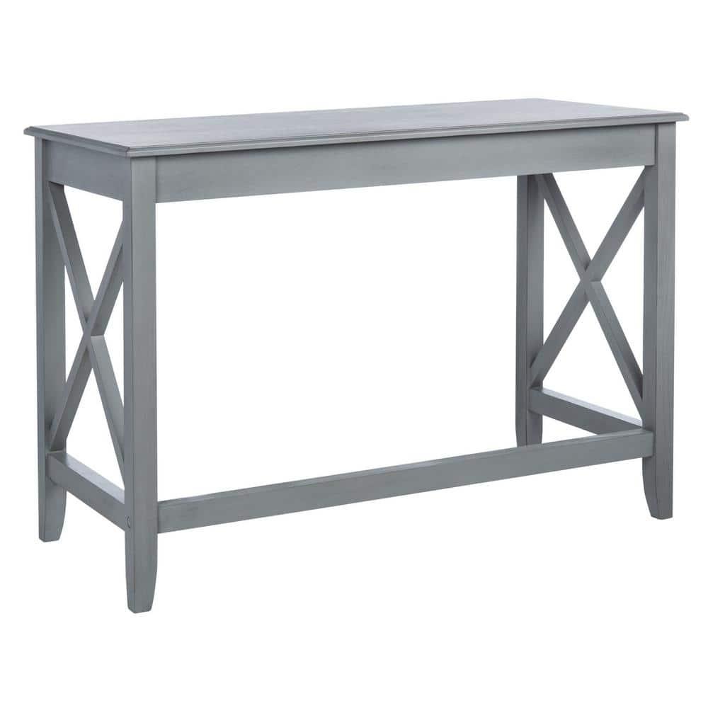 SAFAVIEH Katelan Solid X Side Writing Desk, Distressed Grey