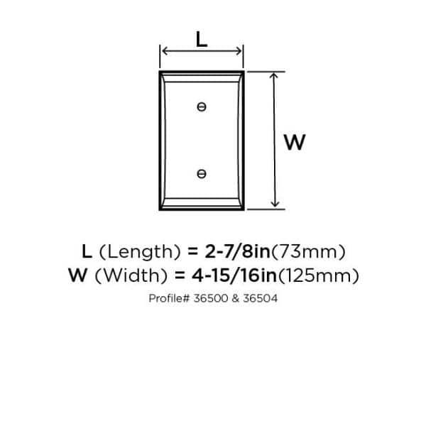 Candler 1-Gang Rocker Wall Plate
