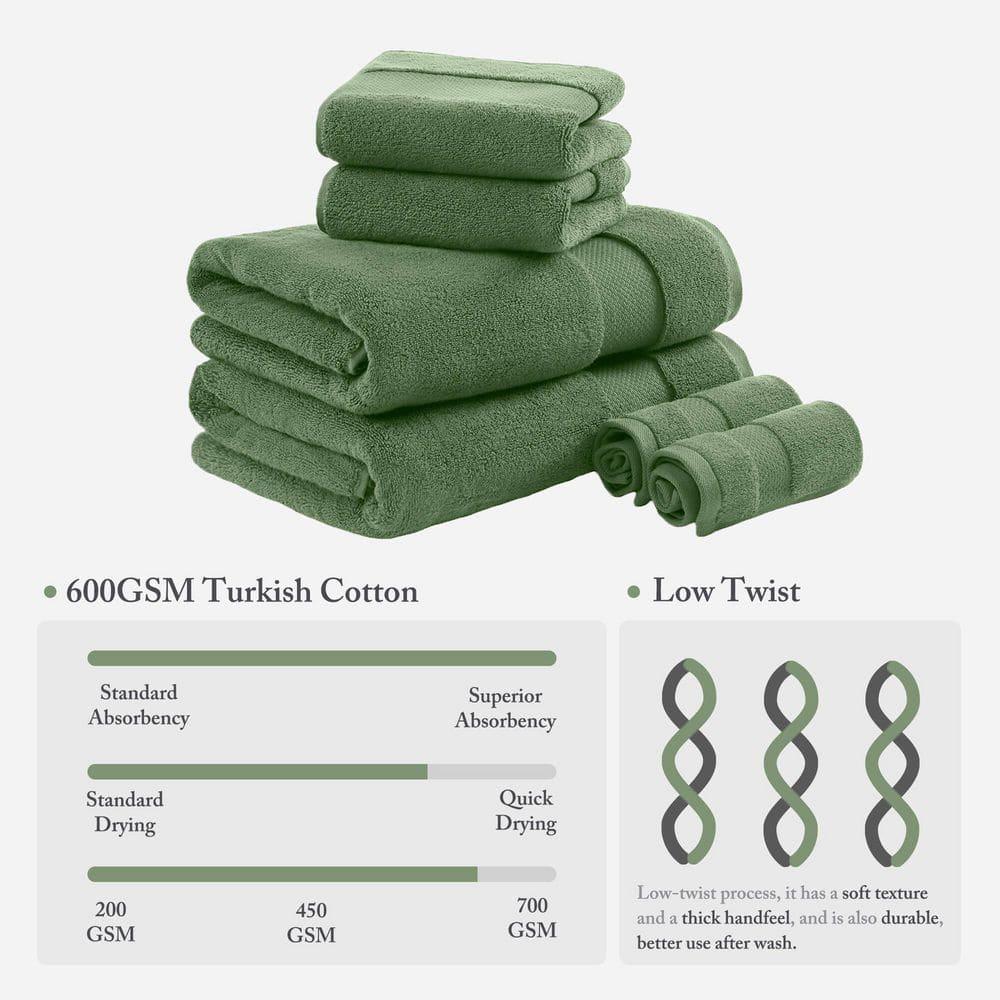 Turkish 100% Cotton Oversized Towel Set
