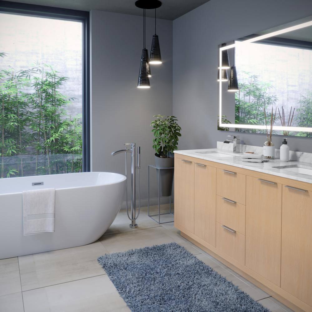 Brooklyn 60'' x 30'' Freestanding Soaking Acrylic Bathtub
