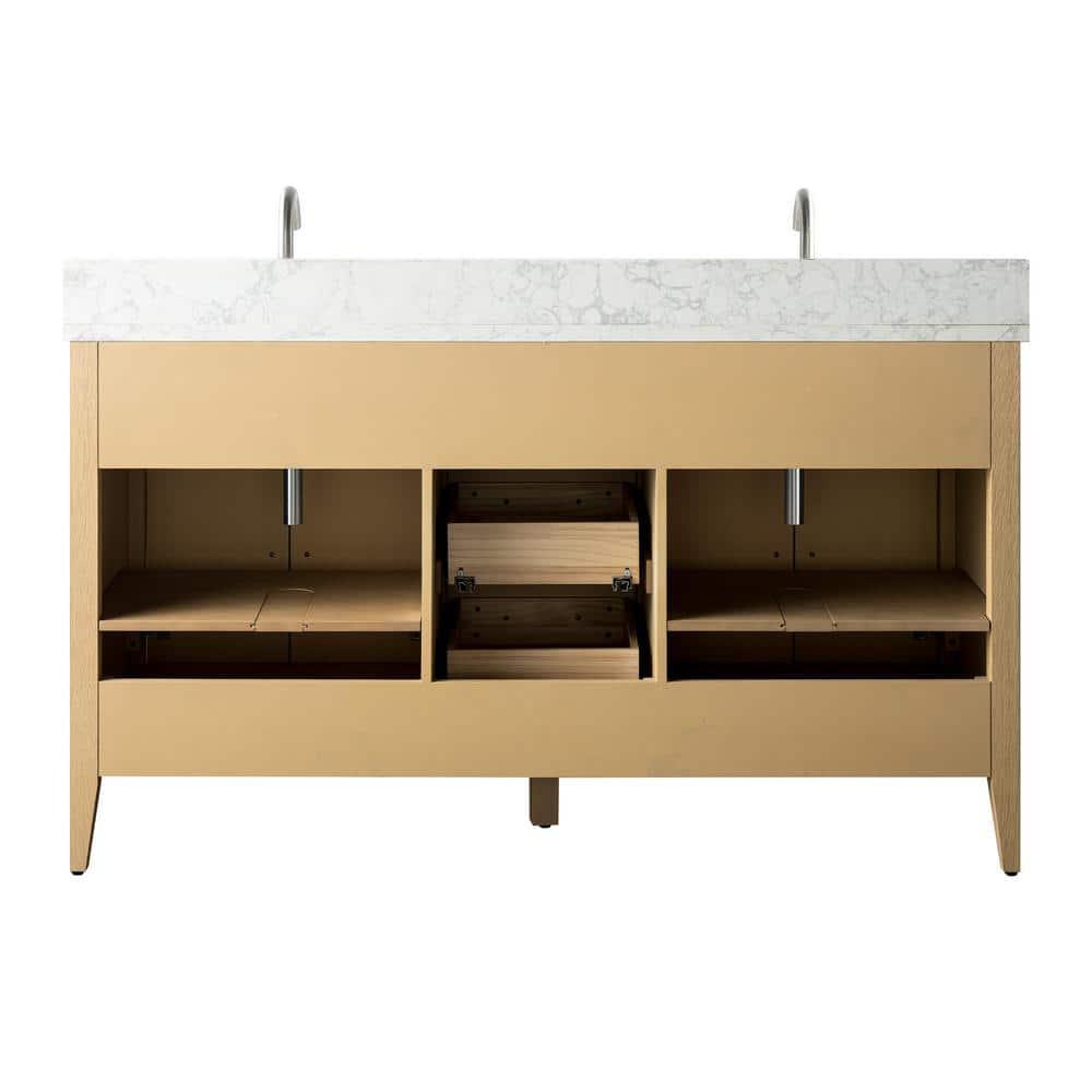 Vanity Art 60" Double Bathroom Vanity Set