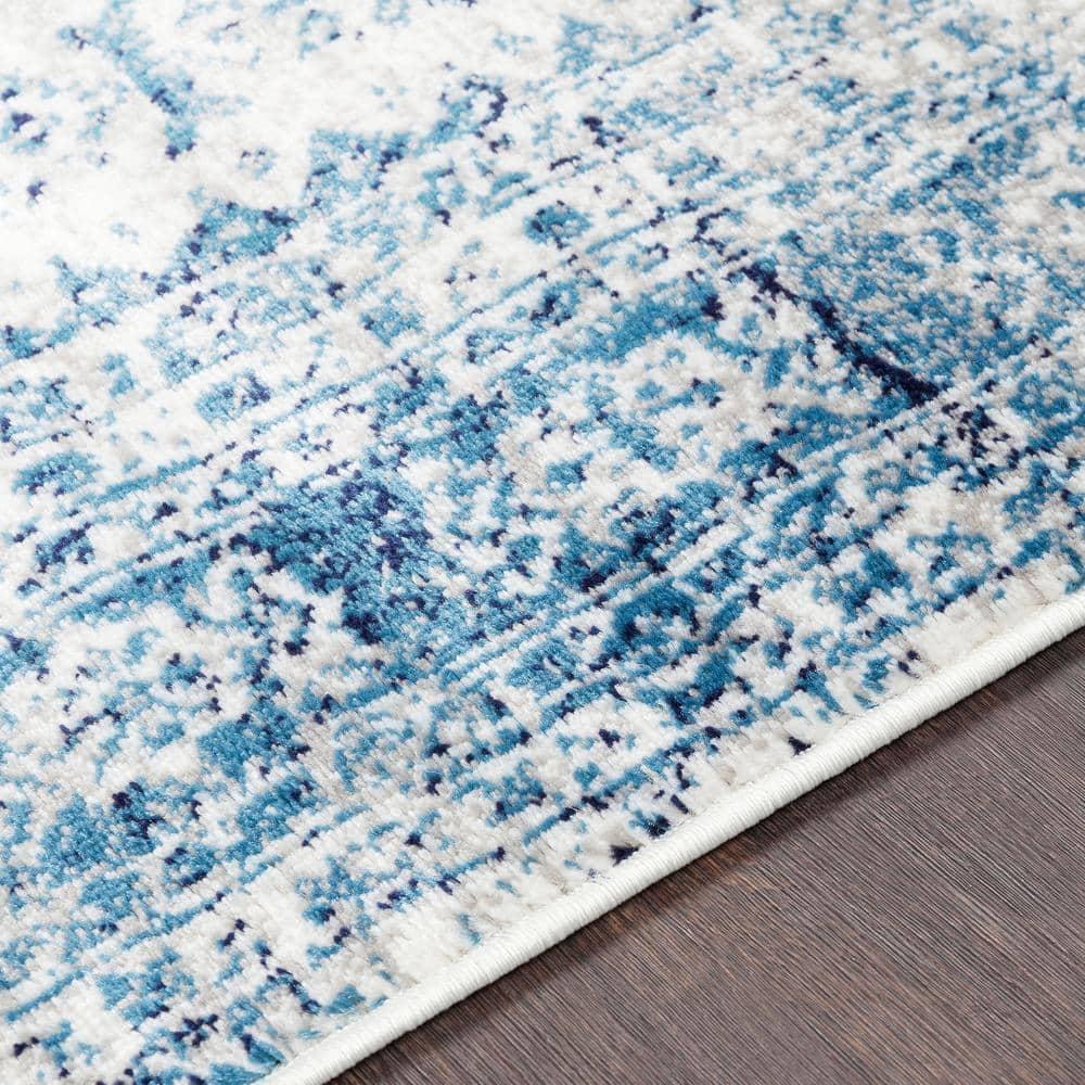 Havana Sky Blue 7 ft. 10 in. x 10 ft. 3 in. Oriental Area Rug