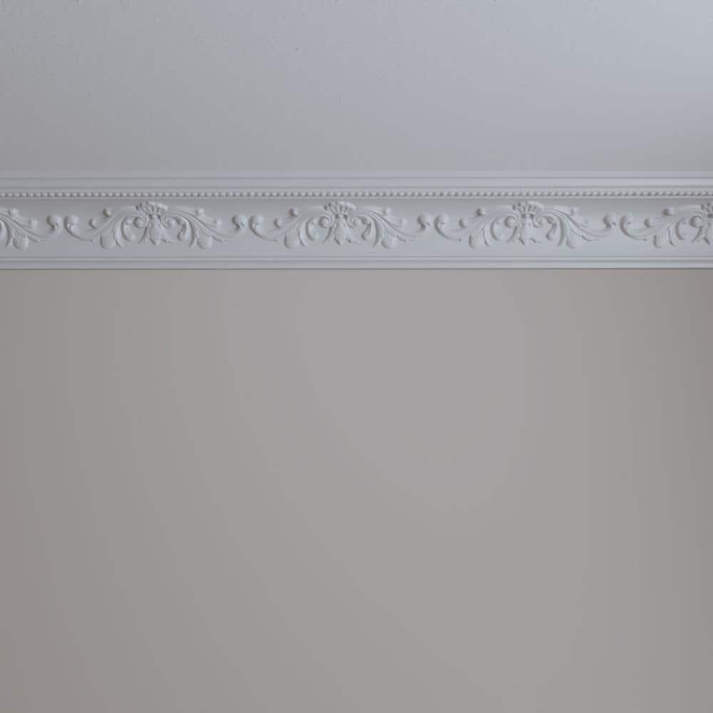 4 3/8"H x 4"P x 5 7/8"F x 94 1/2"L, (9 5/8" Repeat), Versailles Crown Moulding