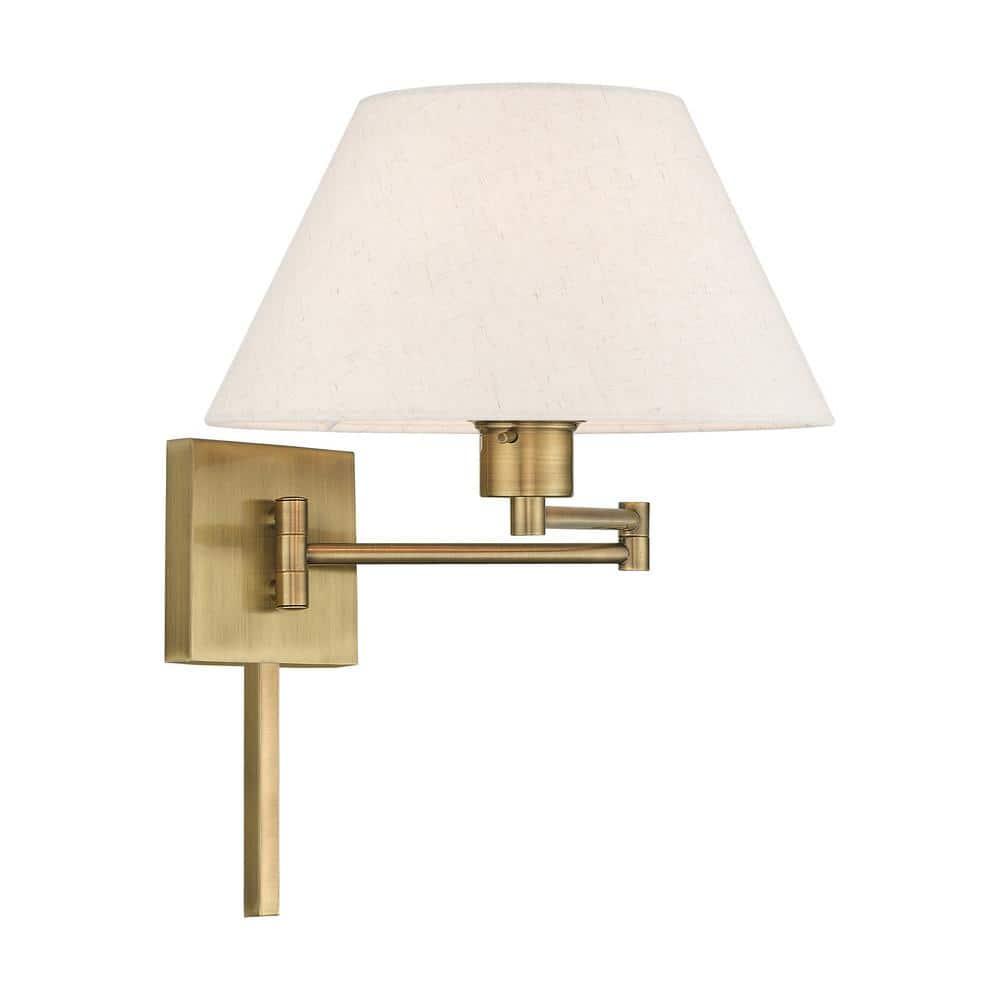 Livex Lighting 1 - Light Wall Light in  Antique Brass