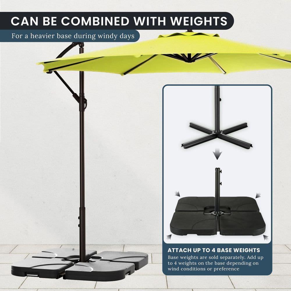 Westin Outdoor Heavy Duty Patio Umbrella Cross Brace Stand, Black