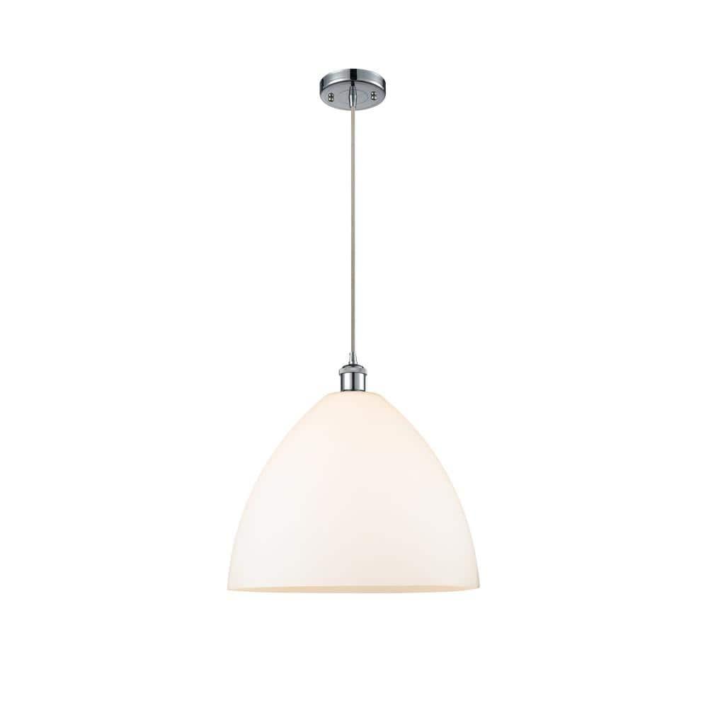 Innovations Lighting Bristol Glass 1 - Light Pendant in Polished Chrome