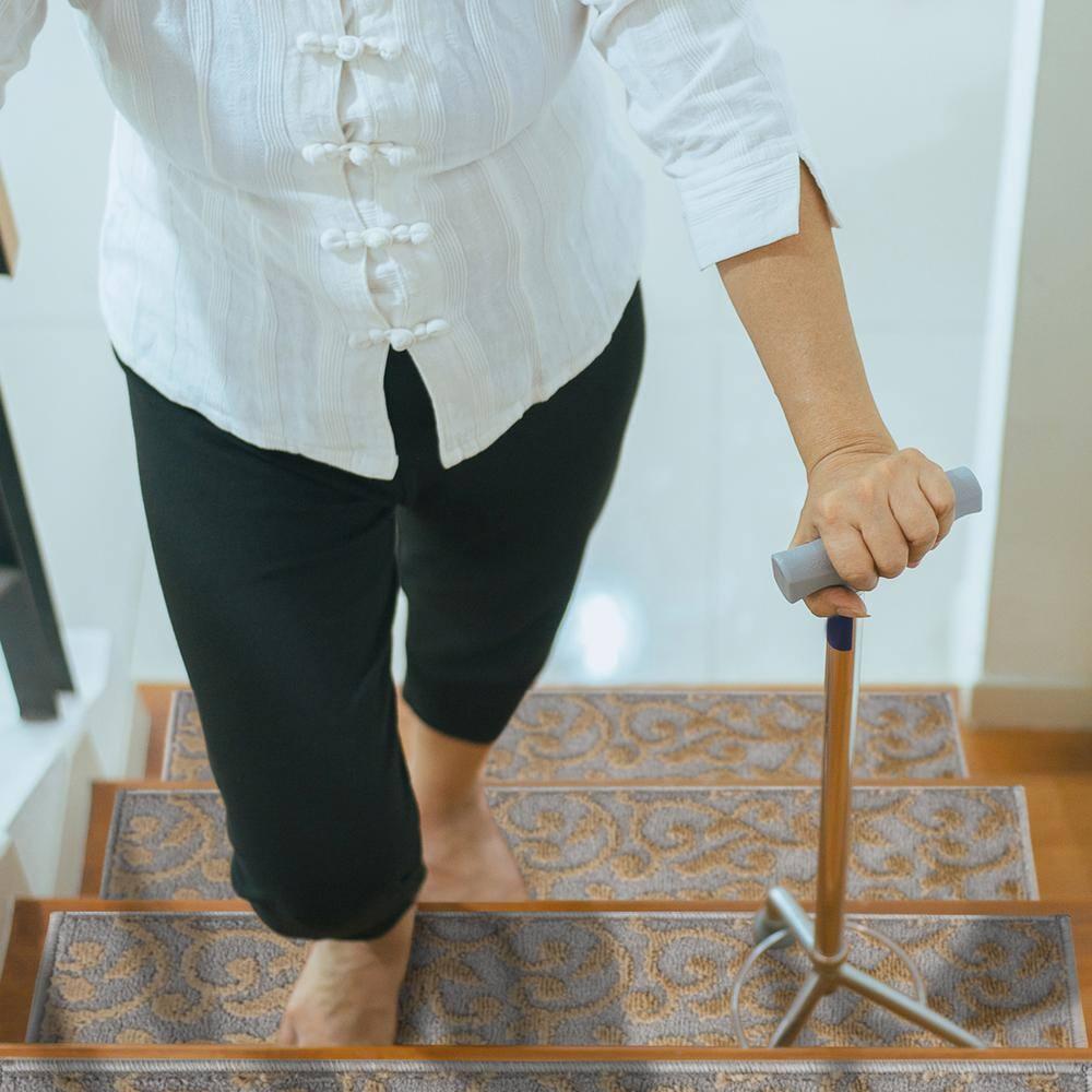 Sussexhome Leaves Collection Non-Slip Carpet Stair Treads for Wooden Steps, 9" X 28" , Pack of 15, Navy