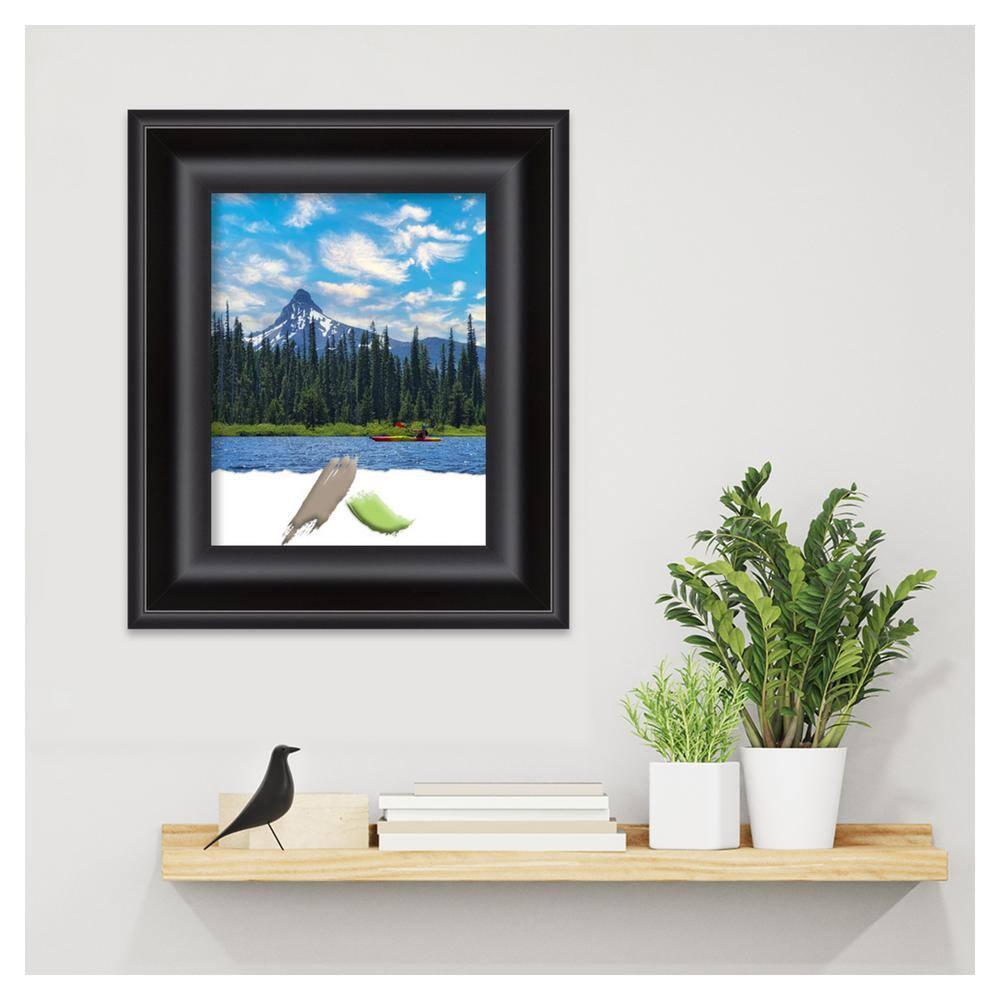 Amanti Art Grand Black Picture Frame Opening Size 11x14 in.