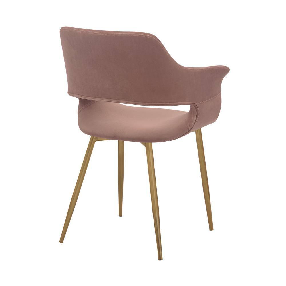 Gigi Velvet Metal Dining Room Chair - Armen Living