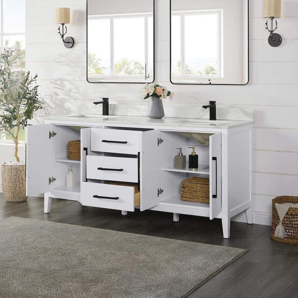 Laurel 71.2" Double Bathroom Vanity Base Only