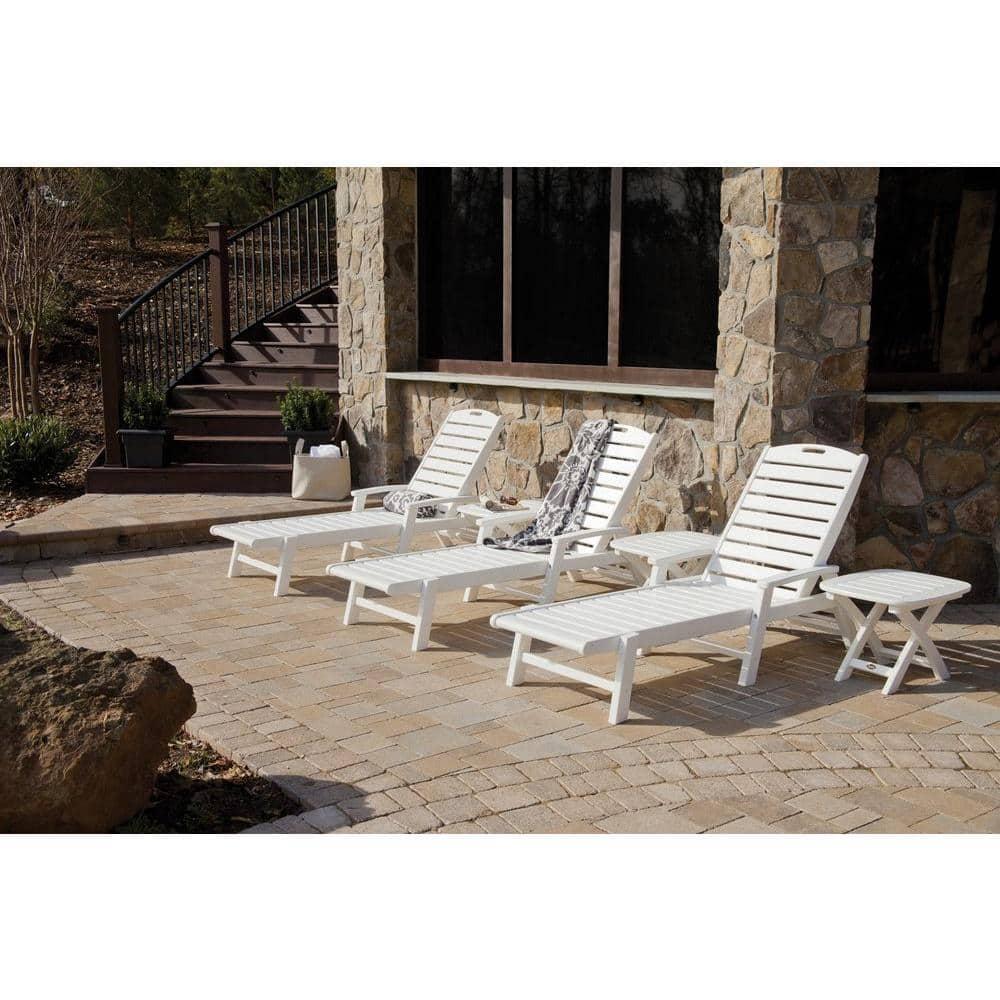 Yacht Club Chaise with Arms - Stackable