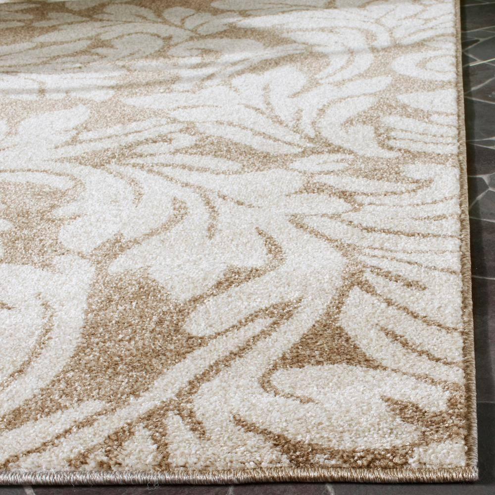 Amherst AMT425 Power Loomed Indoor Runner Rug - Wheat/Beige - 2'3"x13' - Safavieh
