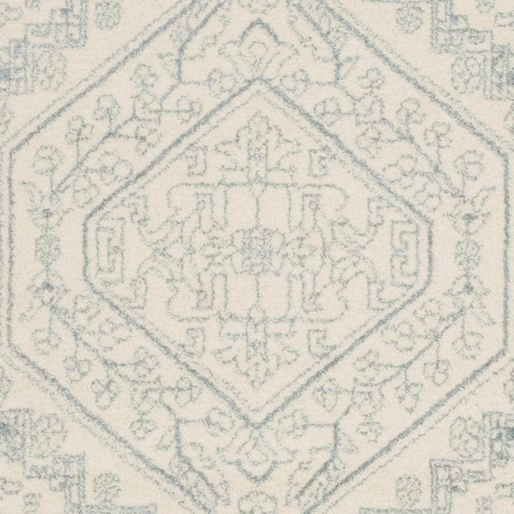 Adirondack ADR108 Power Loomed Area Rug - Ivory/Slate - 6'x6' - Safavieh.