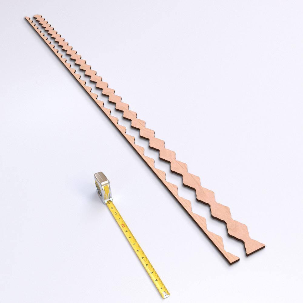Ekena Millwork Sheyenne Adjustable Wood Decorative Slat Wall Panel Kit