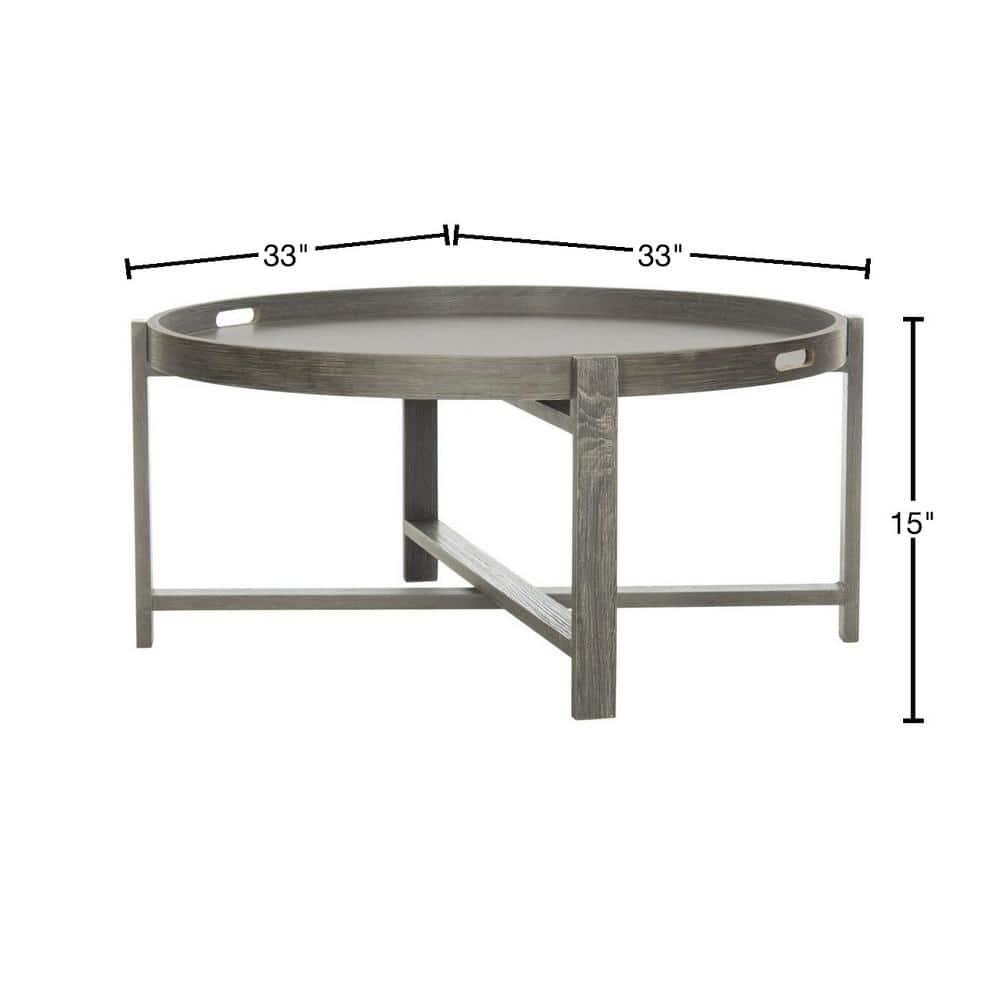 Cursten Coffee Table - Dark Grey - Safavieh